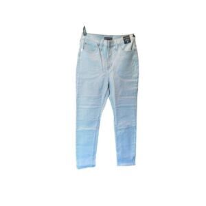 J.Crew Mercantile Women’s Piper Stripe 9” High Fine Skinny jeans Size 28 NWT